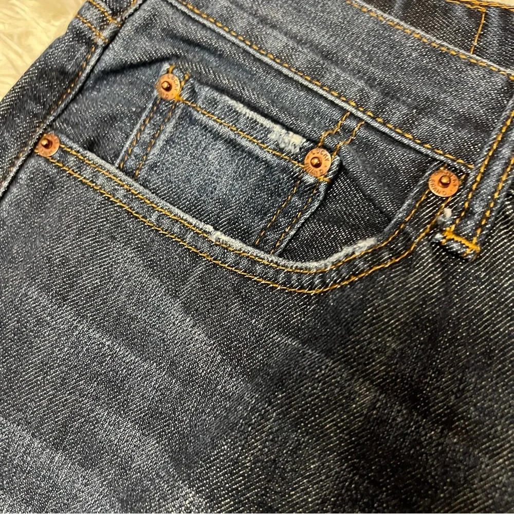 Lucky Brand Mens Jeans 38x31 Blue Straight Leg Dark Wash Denim Likenew 👌 Logo
